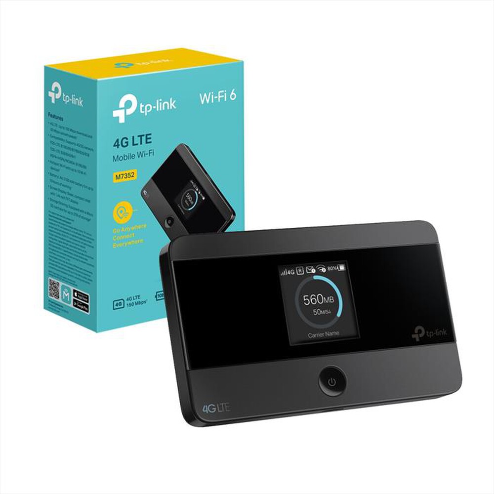 Immagine del prodotto TP-LINK - 4G LTE MOBILE WI-FI, 1.4 INCH TFT COLOR&nbsp;SCREEN DIS-Nero