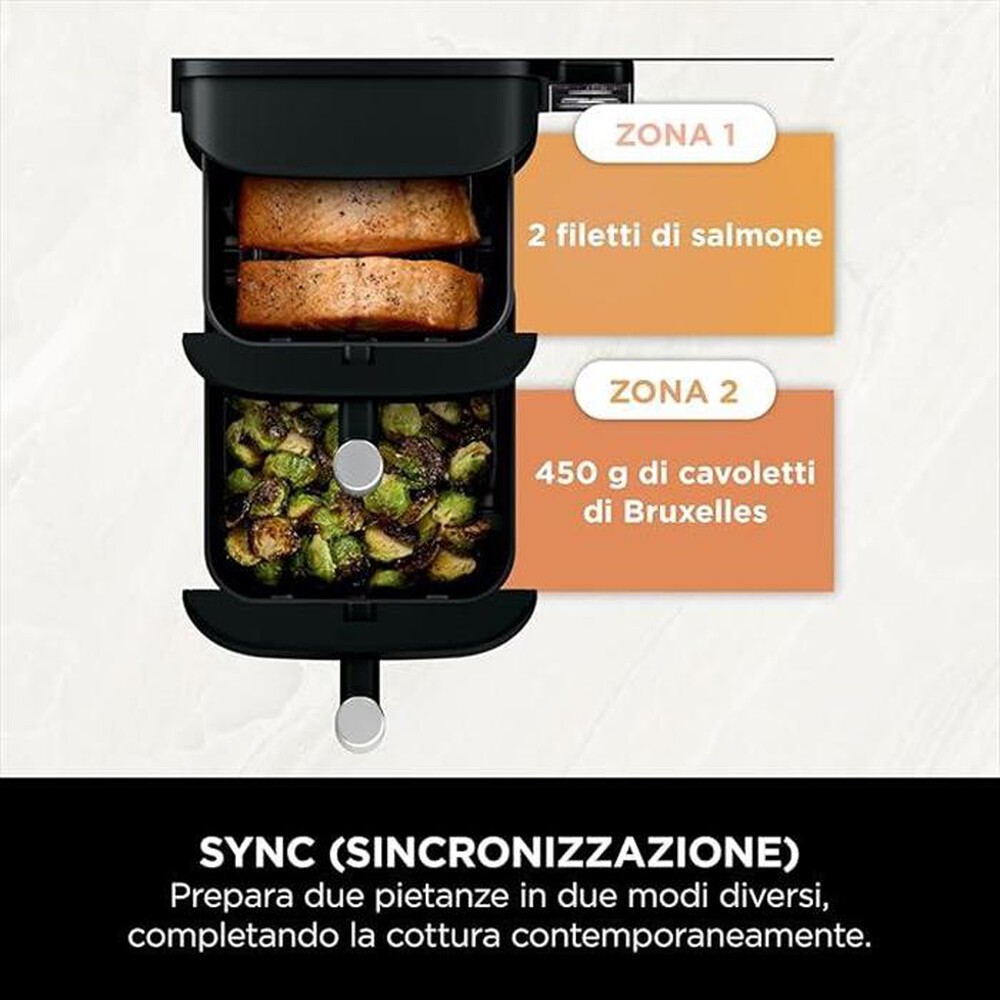 "NINJA - FRIGGITRICE AD ARIA 7,6 LT SL300EU-Nero"
