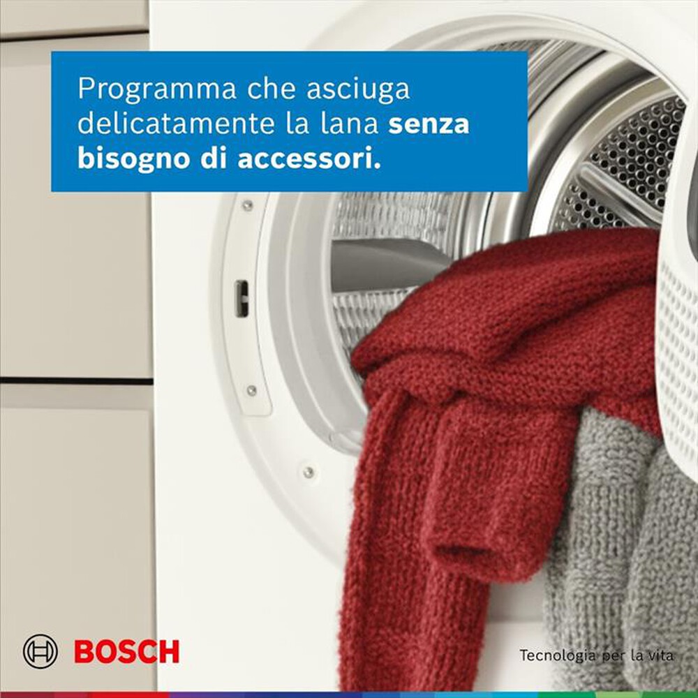 Immagine del prodotto BOSCH - Asciugatrice WRB247C0IT 9Kg Classe A-Bianco