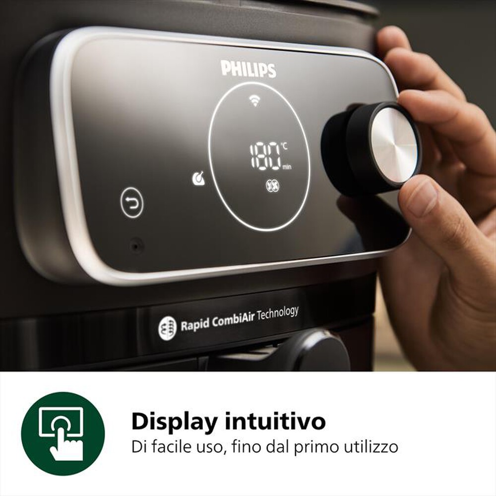 "PHILIPS - FRIGGITRICE AIRFRYER SERIE 7000 DA 8.3L HD9876/90-nero"