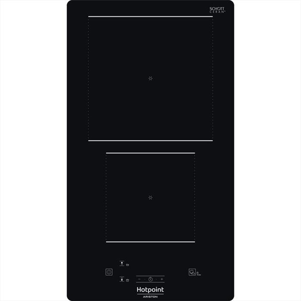 "HOTPOINT ARISTON - Piano cottura elettrico DOMINO HQ 0930S NE 28,4 cm-Nero"