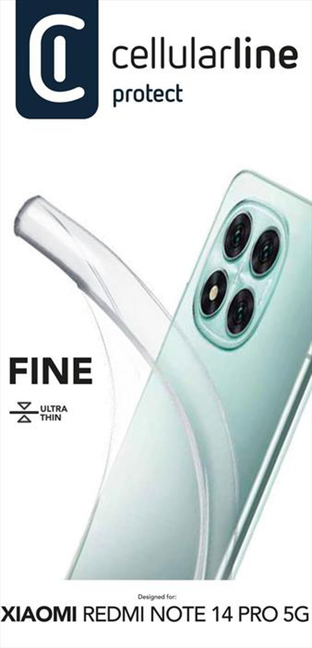 Immagine del prodotto CELLULARLINE - Cover FINE per Redmi Note 14 Pro 5G-Trasparente