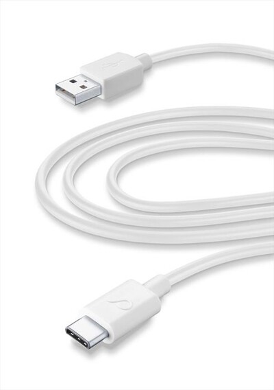 CELLULARLINE - USBDATACUSBC3MW USB Data Cable Home XL- 3mt-Bianco