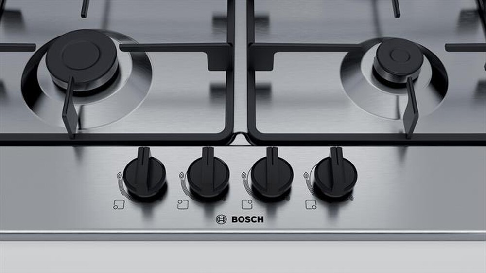 "BOSCH - Piano cottura a gas PGH6B5B60 4 fuochi 58,2cm-Inox"