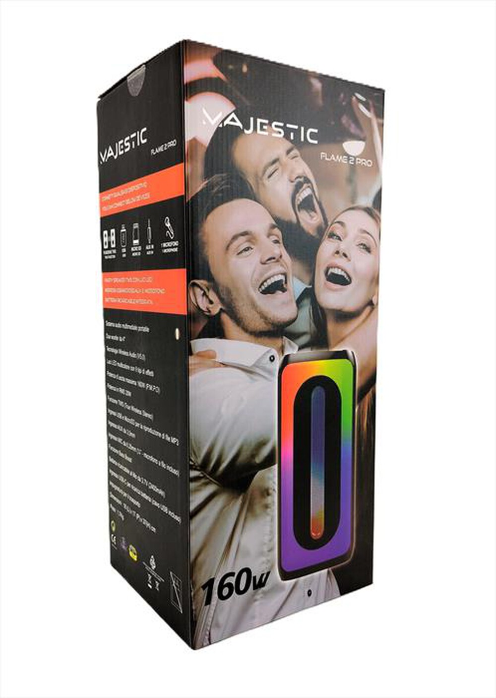 Immagine del prodotto MAJESTIC - Party speaker FLAME 2 PRO-NERO