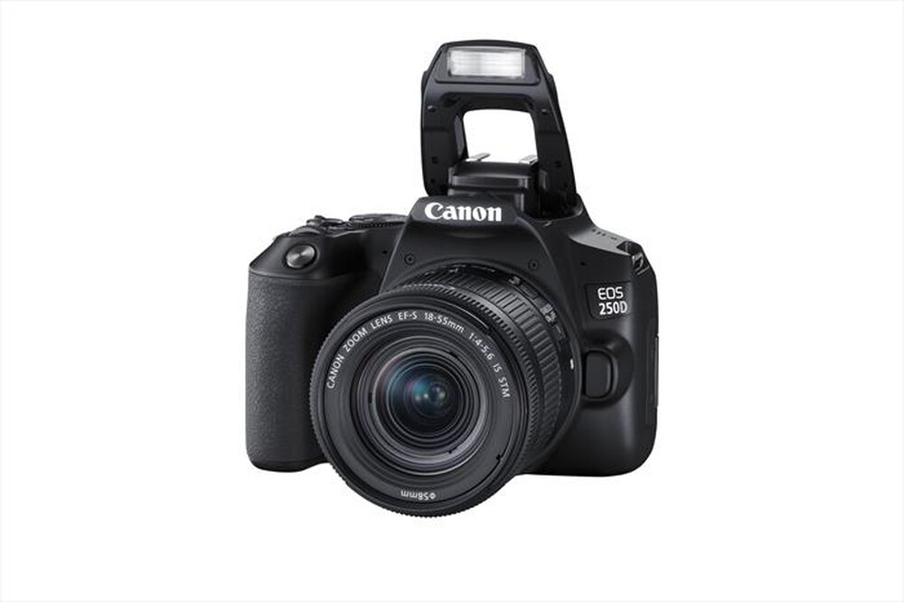 "CANON - FOTOCAMERA REFLEX EOS 250D + EF-S 18-55 IS STM-Black"