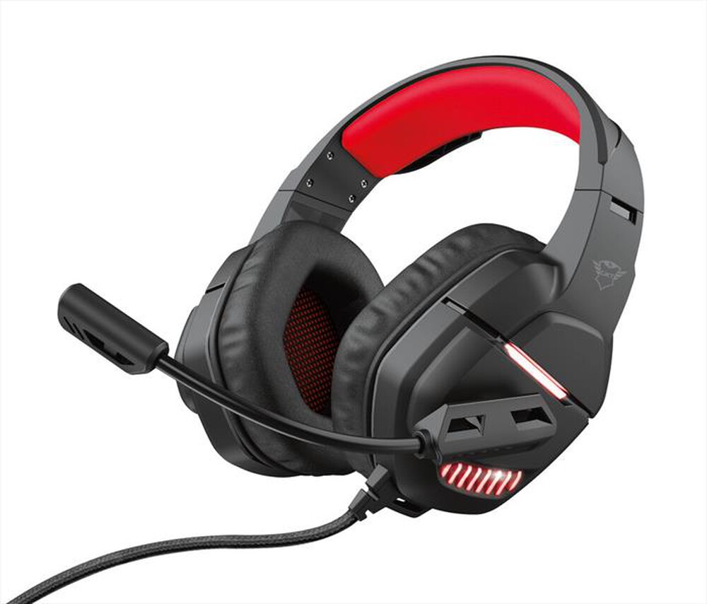 "TRUST - GXT448 NIXXO ILLUMINATED HEADSET-Black/Red"