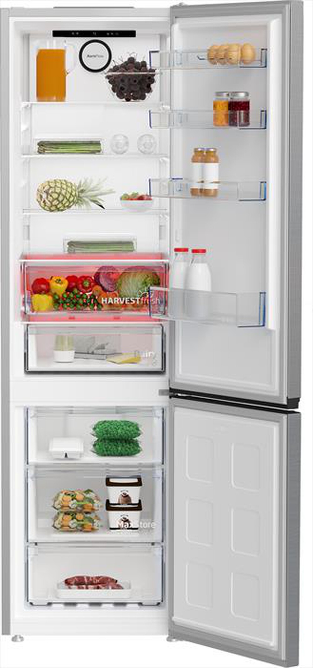 "BEKO - Frigorifero combinato B5EUNA406HXB Classe C 355 lt-Metal Look"