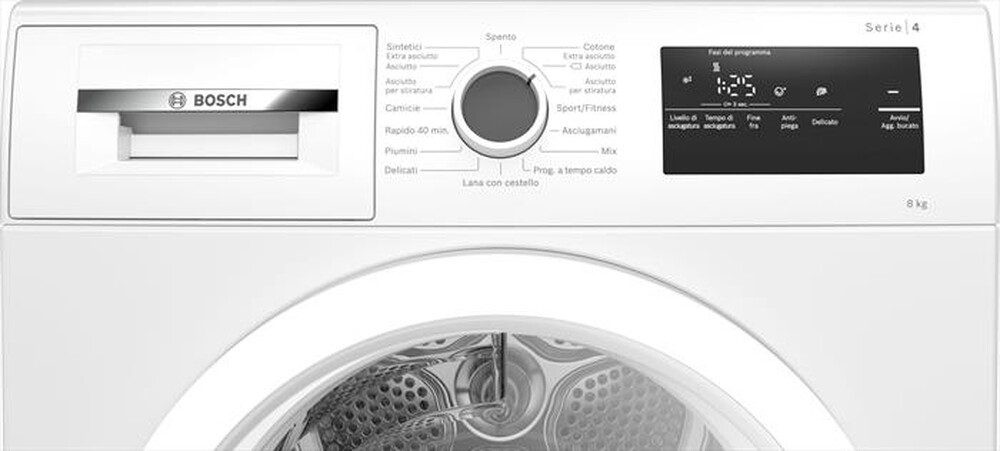 Immagine del prodotto BOSCH - Asciugatrice Serie 4 WTH85V18II 8 Kg Classe A++-Bianco