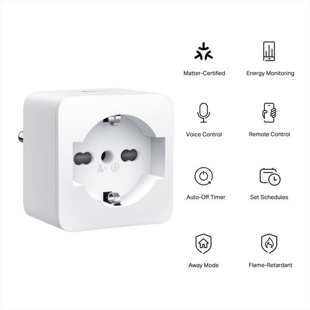 "TP-LINK - PRESA SMART WI-FI , ITALIAN SOCKET +ENERGY MONITOR"