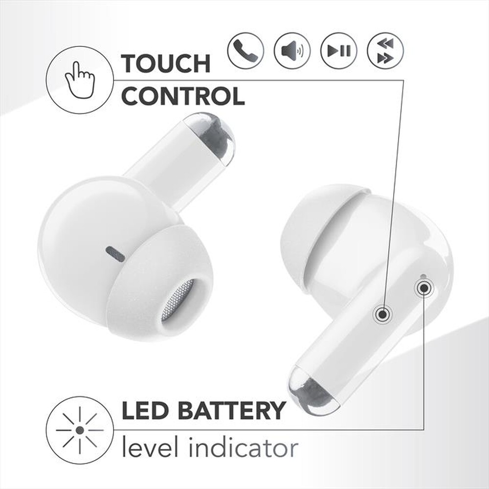 Immagine del prodotto MUSIC SOUND - Auricolare Bluetooth in-ear DRIFT-Bianco