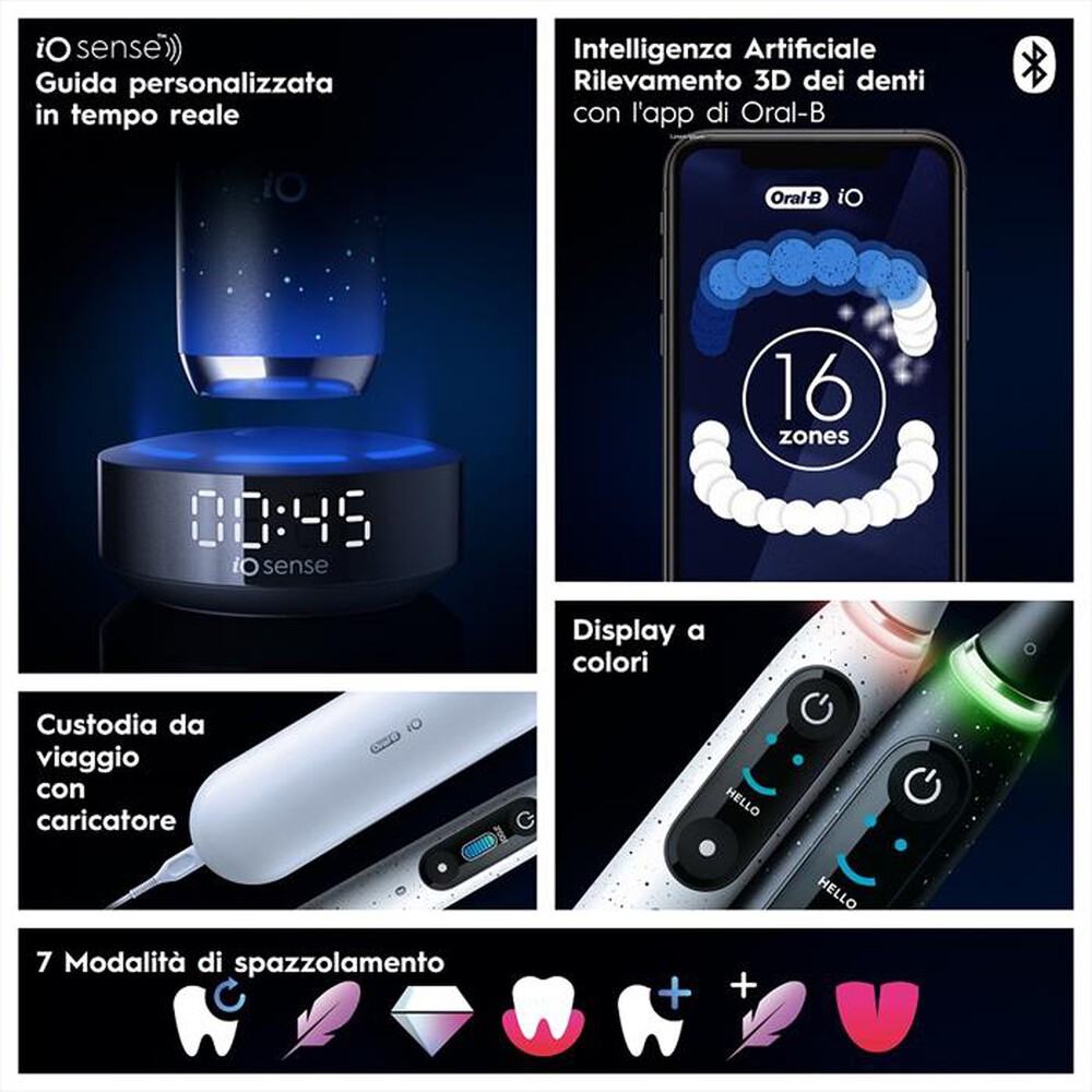 "ORAL-B - Spazzolino elettrico IO 10-Nero"