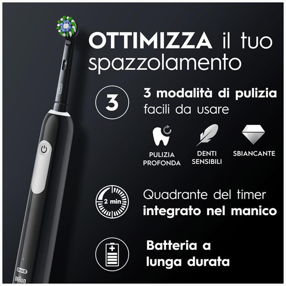 "ORAL-B - Spazzolino elettrico SERIES 1-Nero"