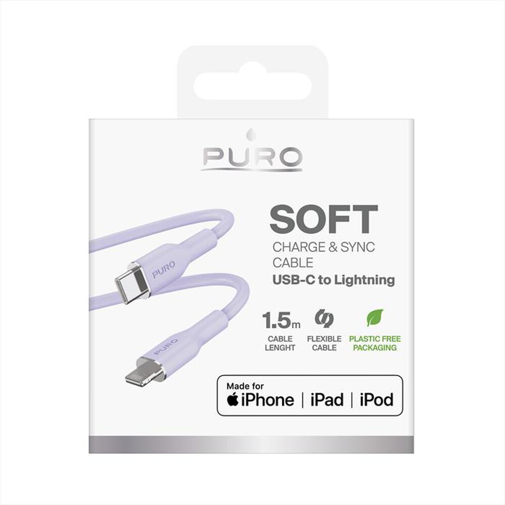 Immagine del prodotto PURO - Cavo da USB-C a Lightning PUCAPLTUSBCICONLVD-Tech Lavender