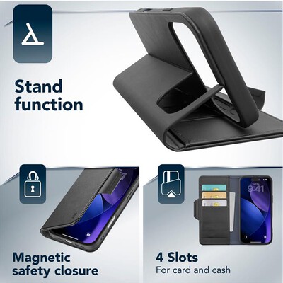 CELLULARLINE - Cover BOOK AGENDA per iPhone 18 Pro Max-Nero
