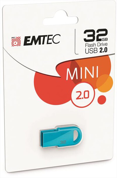 EMTEC - MINI D250 32GB USB 2.0-AZZURRO