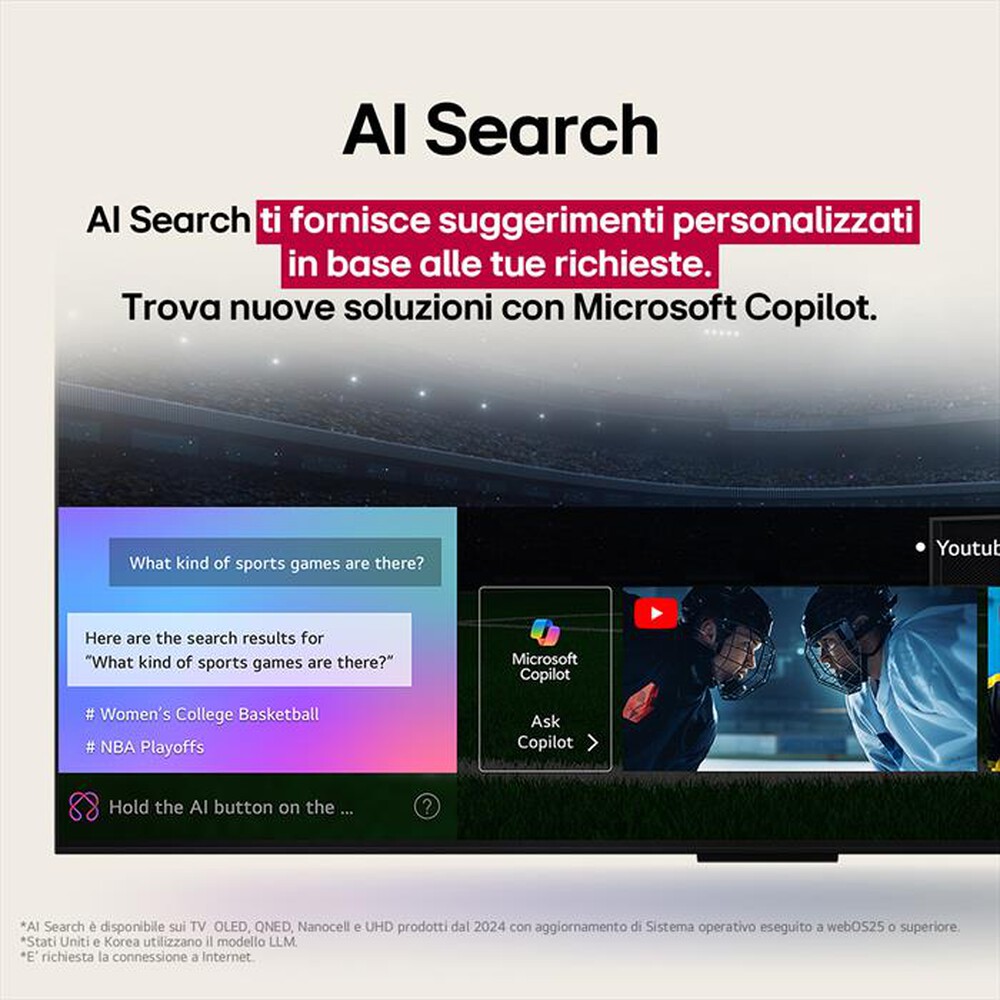 Immagine del prodotto LG - Smart TV QNED UHD 4K 55" AI 55QNED70A6A-Nero