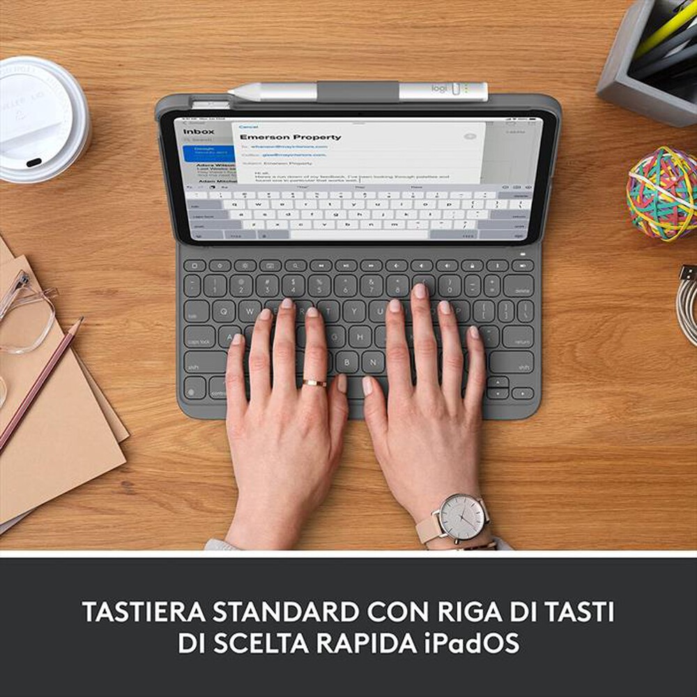 "LOGITECH - Custodia iPad (10ª generazione) Slim Folio"