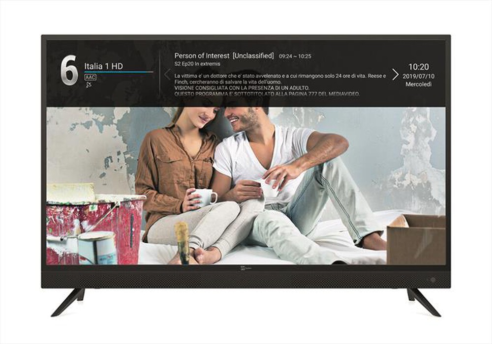 "TELESYSTEM - TV LED 43\" SONIC SMART T2/S2 HEVC LS10-BLACK"