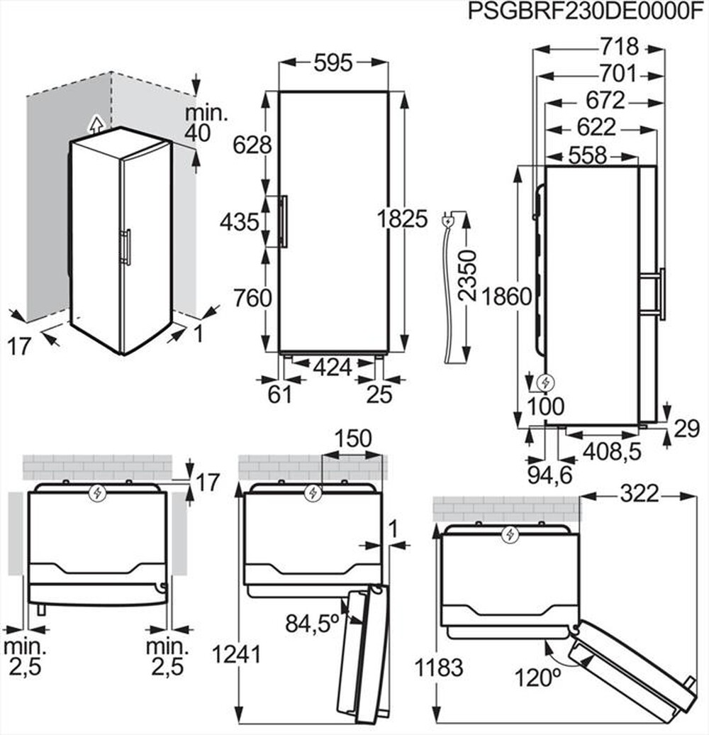 Immagine del prodotto ELECTROLUX - Congelatore verticale LUT6NE28U Classe E 280 lt-Inox