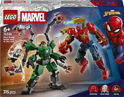 LEGO - MARVEL Battaglia mech: Spider-Man vs.Doc Ock-76338-Multicolore