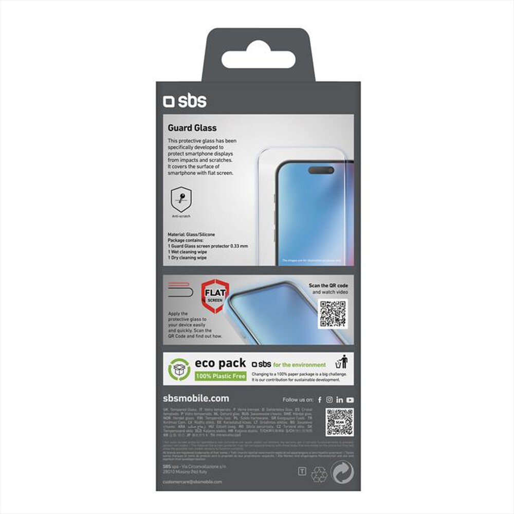 Immagine del prodotto SBS - Screenglass TESCRGLIP1661P iPhone