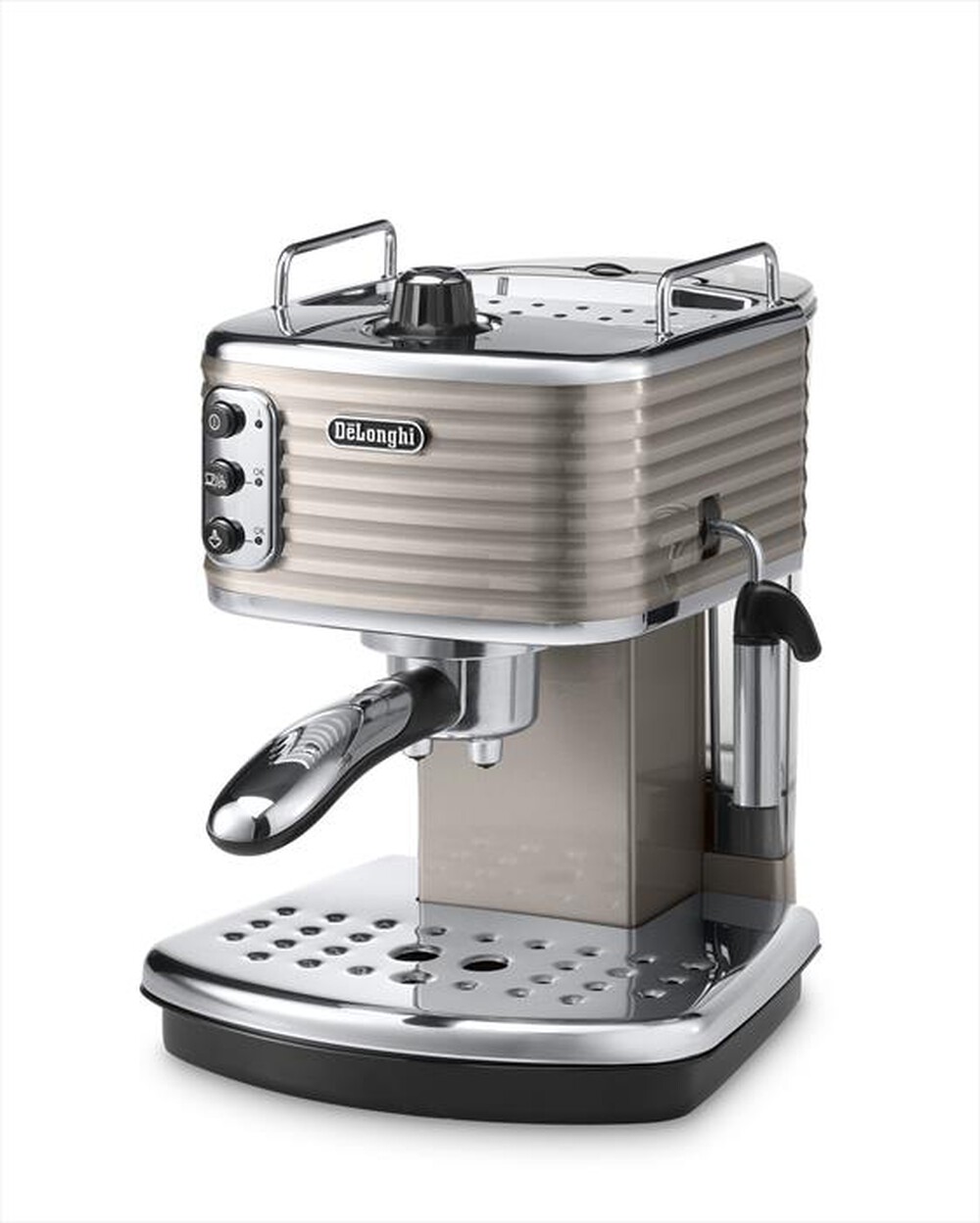 "DE LONGHI - SCULTURA ECZ351.BG MACCHINA DA CAFFÈ MANUALE-Bronzo Beige"