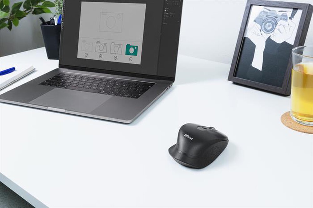 Immagine del prodotto TRUST - OZAA RECHARGEABLE MOUSE BLACK-Black