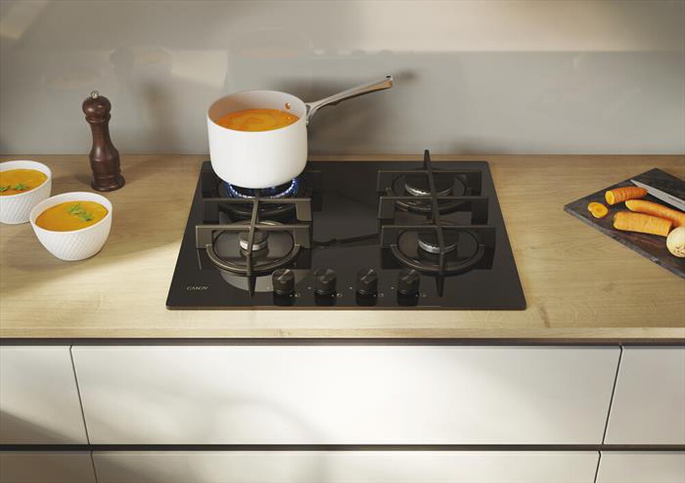 Immagine del prodotto CANDY - Piano cottura a gas CVG6BR4WTB 59,5 cm-Nero