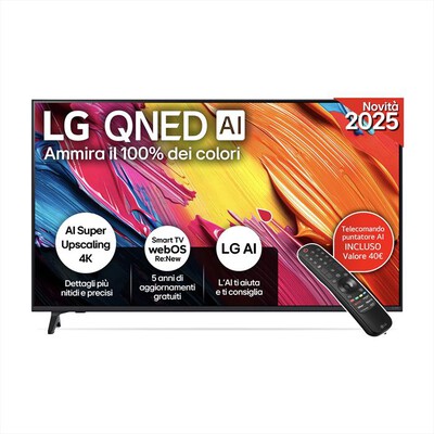 LG - Smart TV QNED UHD 4K 55" AI 55QNED70A6A-Nero