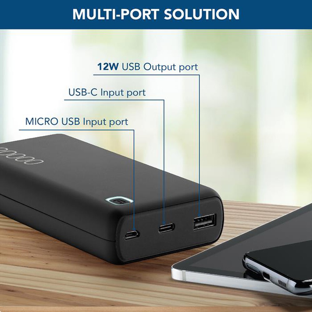 Immagine del prodotto CELLULARLINE - Power bank ESSENCE TURBO 20000-Nero