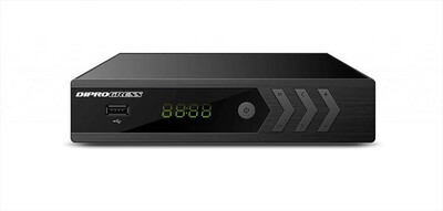 DIPROGRESS - DECODER DIG. TERRESTRE DOPPIO TUNER DVB-T2 H265-Nero
