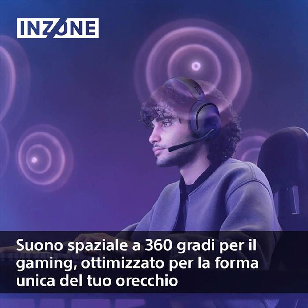 "SONY - Cuffie gaming wireless WHG500B.CE7-Nero"