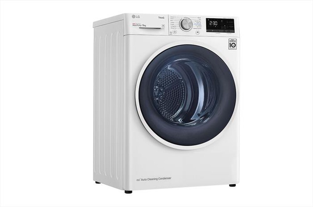 "LG - Asciugatrice RH90V9AVHN - 9 Kg - A+++-Bianca"