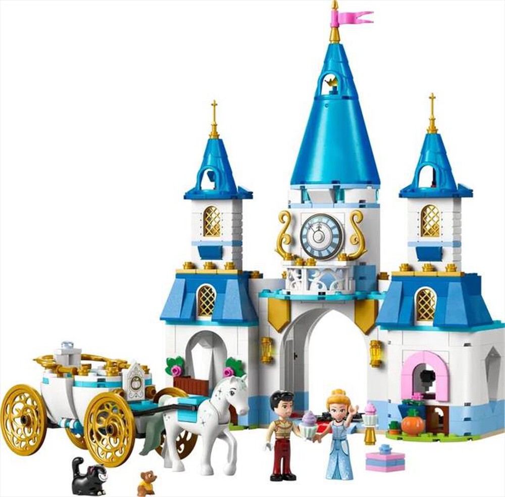 "LEGO - DISNEY Castello e carrozza di Cenerentola - 43275-Multicolore"