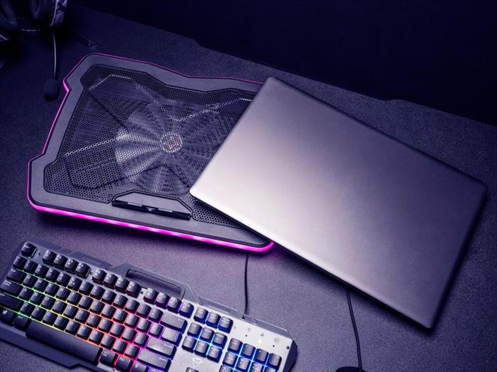 "TRUST - GXT1126 AURA LAPTOP COOLING STAND-Black/Illuminated"