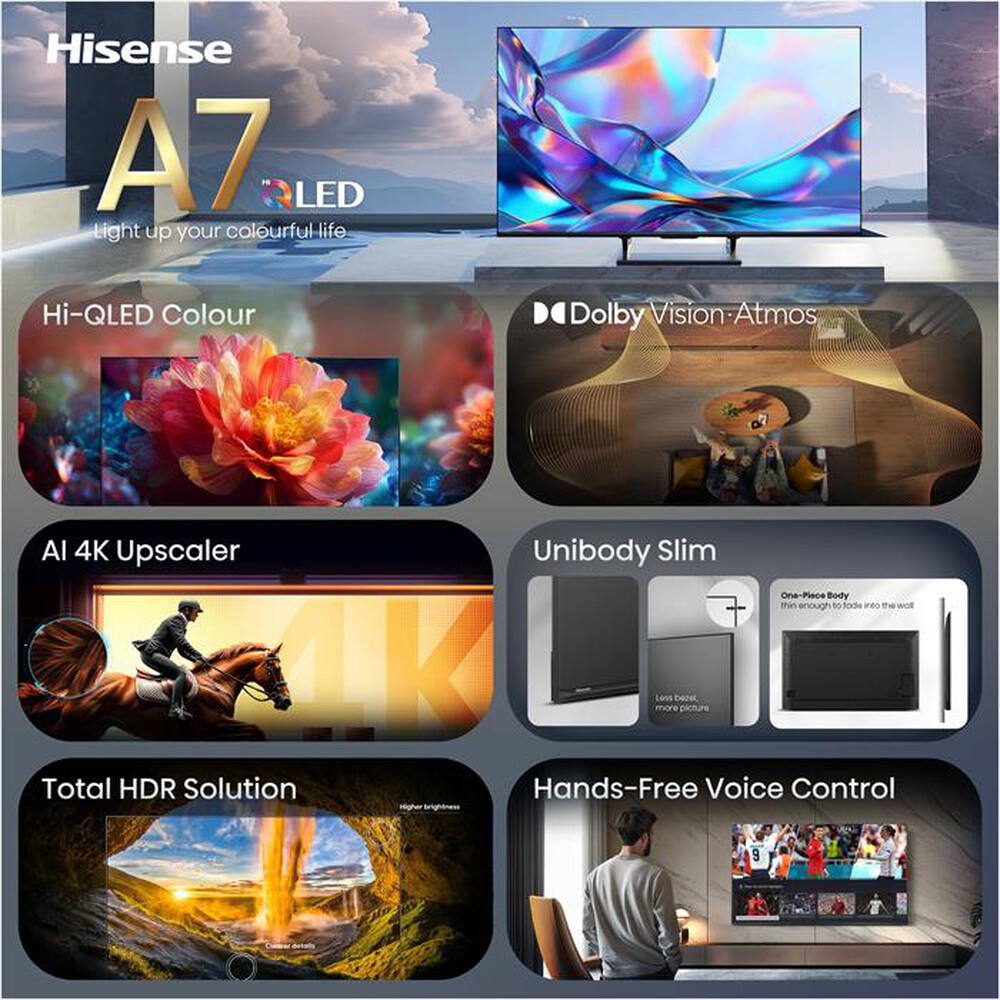 Immagine del prodotto HISENSE - Smart TV QLED 4K 55" 55A79S-NERO