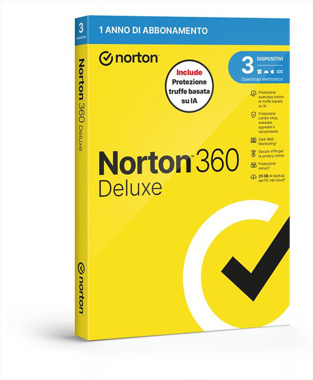 Immagine del prodotto NORTON - 360 Deluxe 3 dispositivi