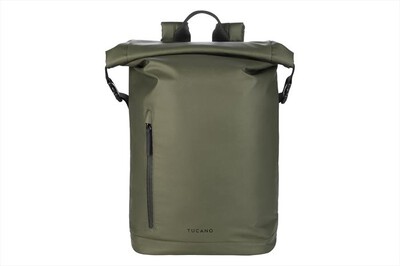 TUCANO - Zaino ROLLO per laptop 15.6" e MacBook 16"-VERDE MILITARE