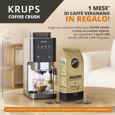 KRUPS - Macchina caff&egrave; automatica Coffee Crush Experience-Lioness