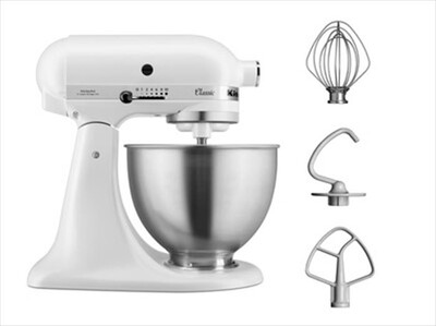 KITCHENAID - 5K45SSEFW-MATTE WHITE