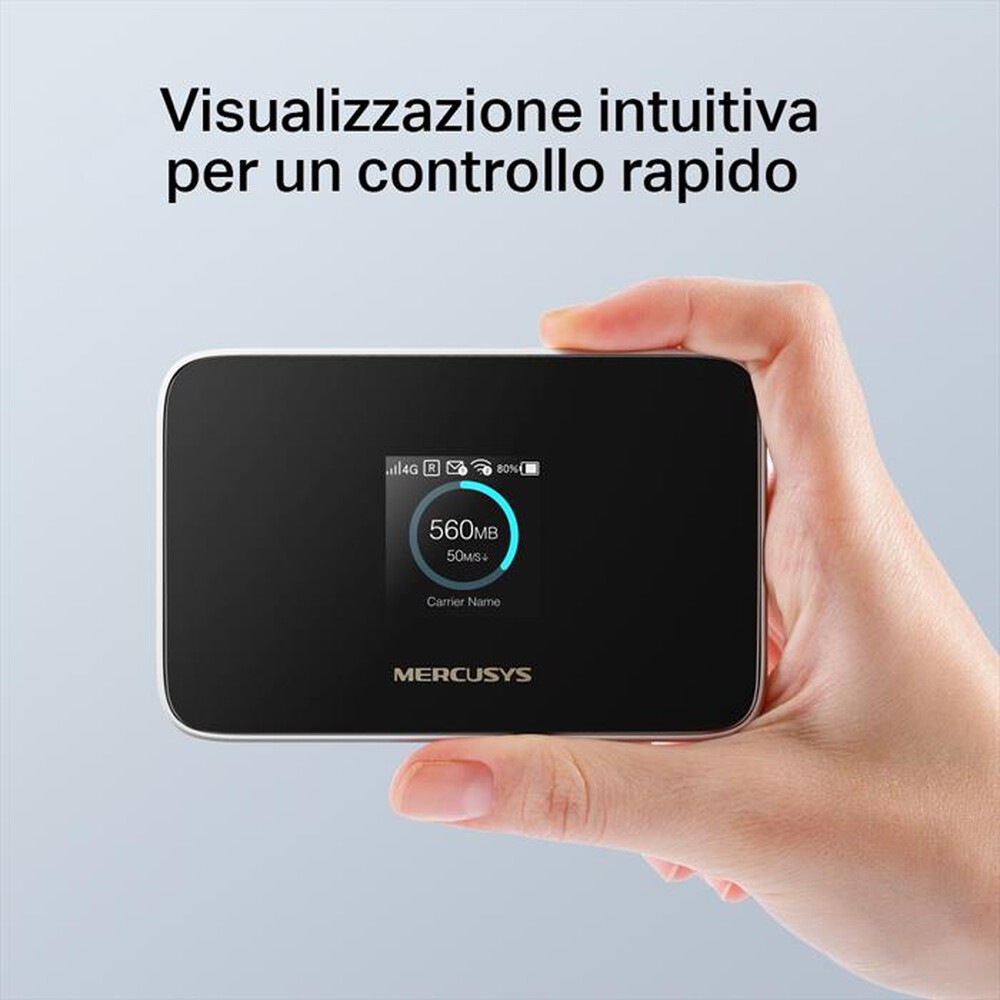 Immagine del prodotto MERCUSYS - Hotspot 4G LTE fino a 150Mbps e Wi-Fi-Nero
