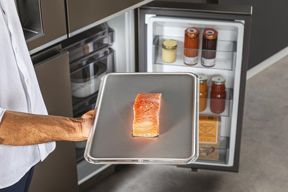 Immagine del prodotto HAIER - Frigorifero side by side HCR7918EIMP ClasseE 601lt-Platino, Acciaio inossidabile