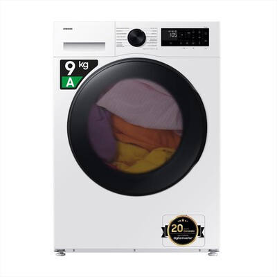SAMSUNG - Lavasciuga WD90DG5G34BEET 9/5Kg Classe A/E-bianca con oblò display nero