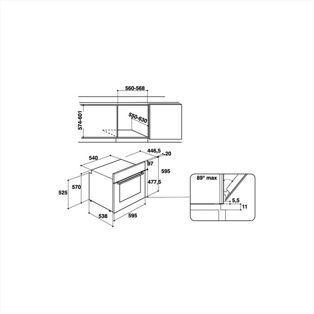 Immagine del prodotto HOTPOINT ARISTON - Forno incasso elettrico + gas FA3 840 H IX HA