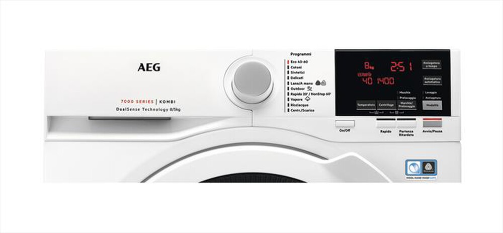 Immagine del prodotto AEG - Lavasciuga L7WBG856 9/5 Kg Classe D-Bianco/oblò bianco