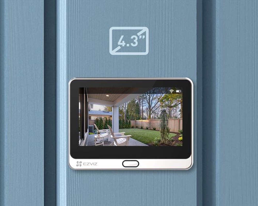 "EZVIZ - Campanello con spioncino senza fili DP2C-Silver"