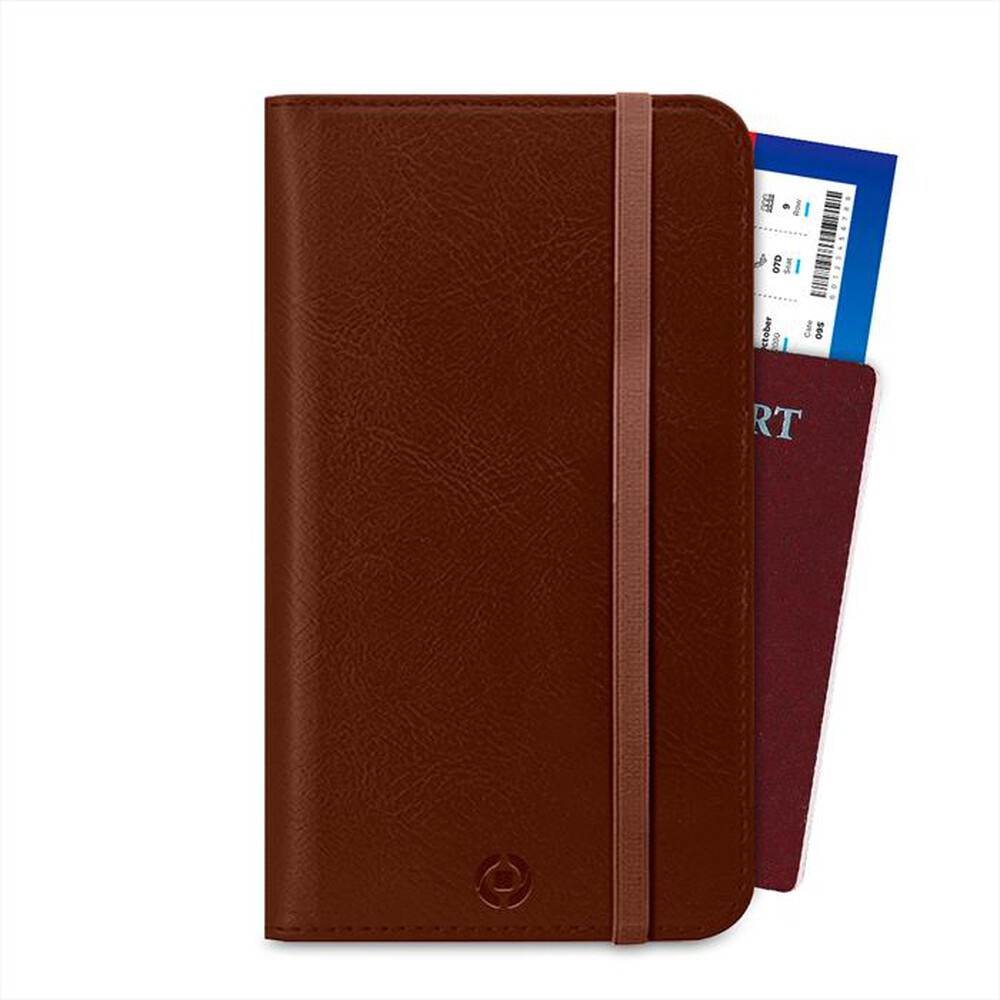 "CELLY - PASSPORTDBR - PORTADOCUMENTI MAGNETICO DUOMO-MARRONE/SIMILPELLE"