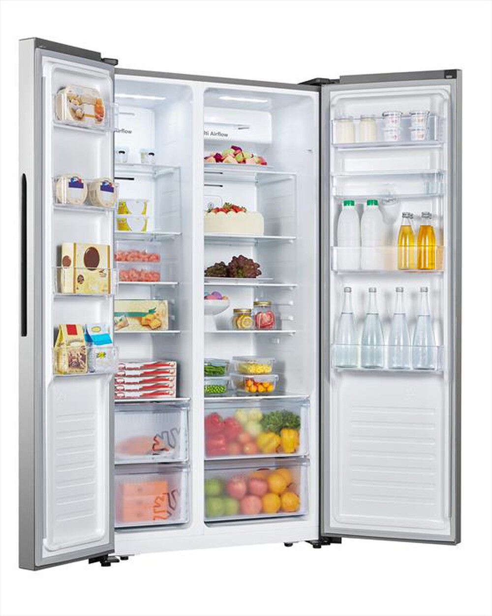 "HISENSE - Frigorifero side by side FSN519WFI Classe F 564lt-Inox"
