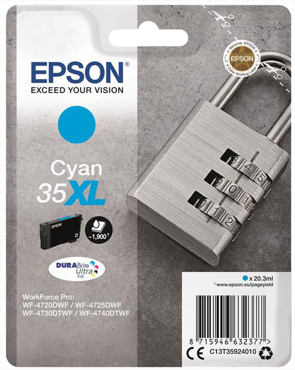 Immagine del prodotto EPSON - C13T35924020-Ciano XL